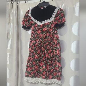 Emily West Vintage Girls Grape Print Dress No Size